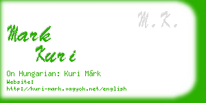 mark kuri business card